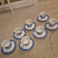 Royal Norfolk Blue Willow Cups