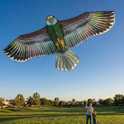 Emulation flying hawk kite - flying,