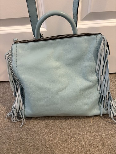 Fossil blue leather tote - fossil,