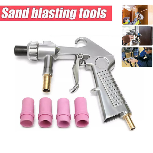 Sand blaster gun with ceramic - sand,