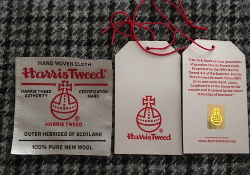 Harris tweed ebony houndstooth - tweed,
