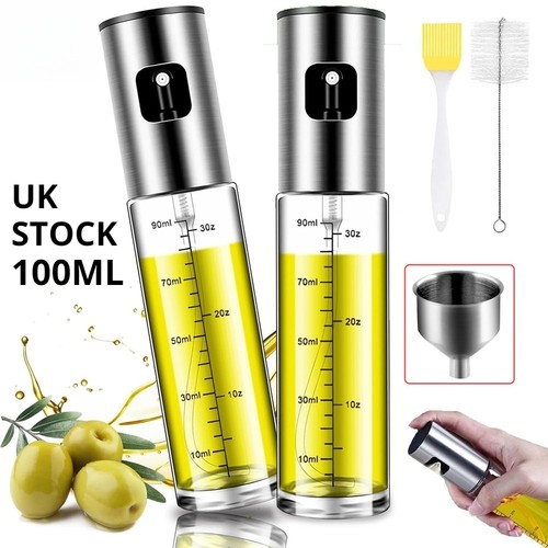 100ml glass olive oil spray - 2x,