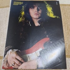 Vintage YNGWIE MALMSTEEN / MEZZROW A4 POSTER KERRANG MAGAZINE CLIPPING