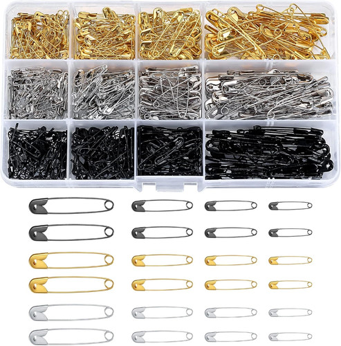 540 pcs safety pins assorted - pins,
