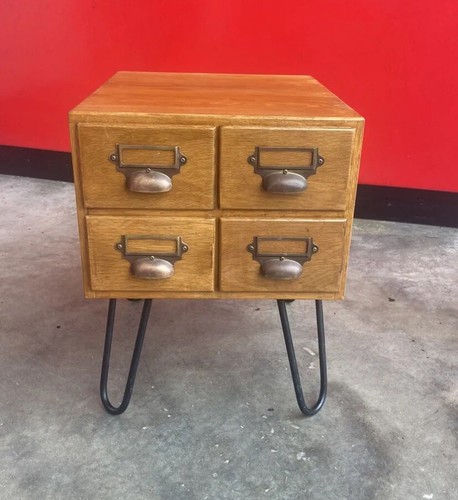 Vintage drawer wooden index - drawer,