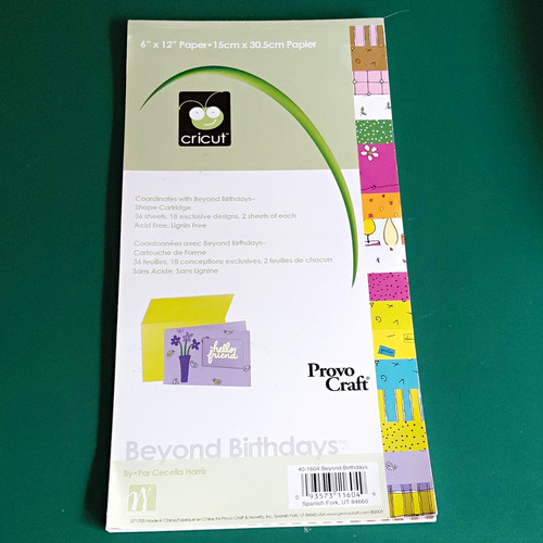 Cricut beyond birthdays die - cricut,