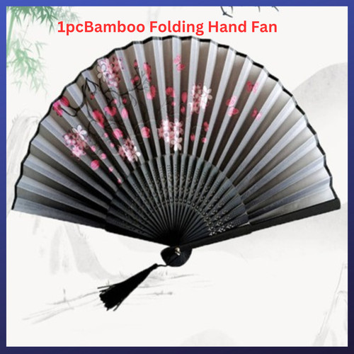 Bamboo folding hand - folding, fan