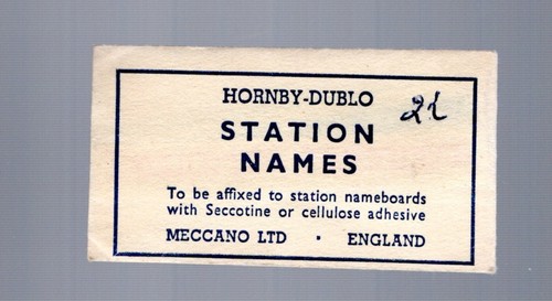 Hornby dublo packet station - hornby, of