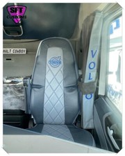 DUTCH STYLE TRUCK CURTAINS DOUBLE LINED GREY VOLVO FH4 / FH5