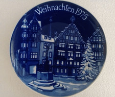 Christmas Plate Wall Plate 1975 Bavaria Christmas Advent Vintage Plate Decor