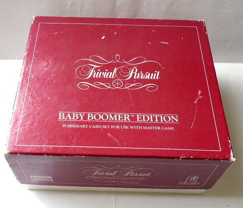 Trivial pursuit baby boomer - baby,