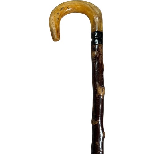 Antique wooden walking - antique, stick