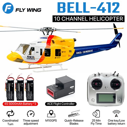 Fly wing bell 412 - bell-412, rc