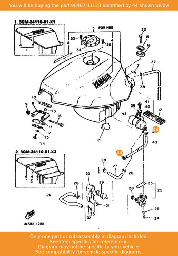 Yamaha clip 90467 13123 - yamaha, 90467-13123