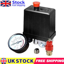 Pressure Gauge Safety Valve Set + Air Compressor Pressure Switch Single Phase