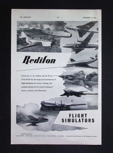 Original 1954 advert redifon - advert,