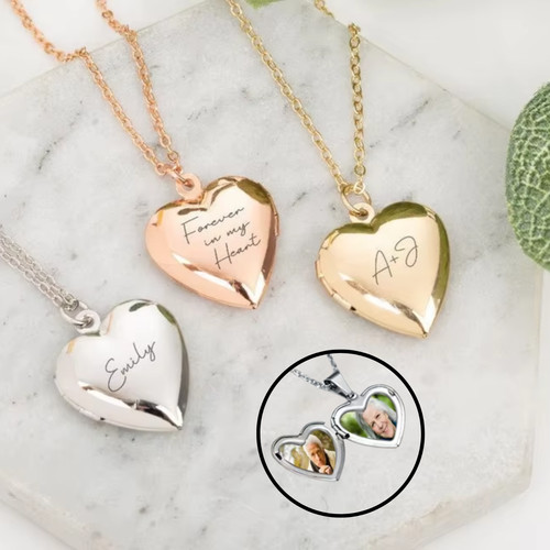 Personalised heart pendant - personalised,
