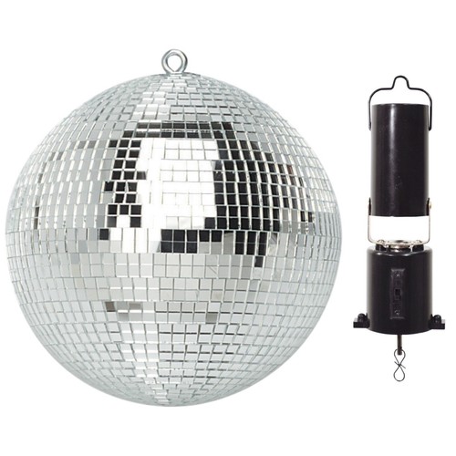 Silver mirror ball party - silver,