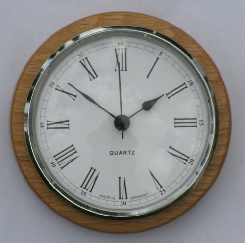 Oak clock for caravans - clock,