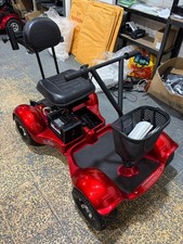 Bugg-Ease Single Seat Golf Buggy with Twist Grip in Red & Lightweight Seat USED
