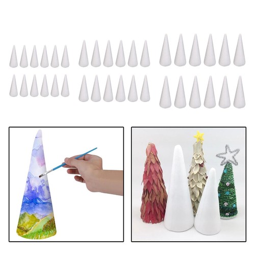 Pieces craft foam cones - 12,