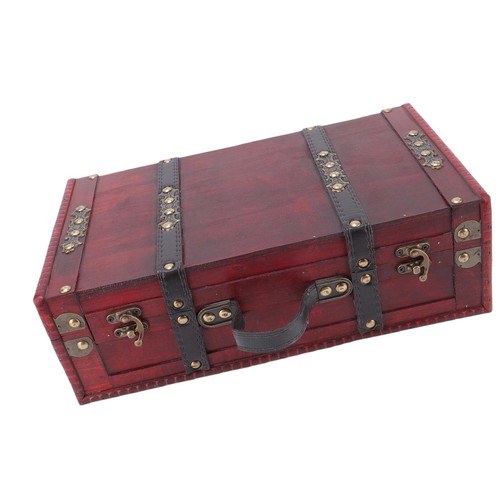 Wooden vintage suitcase - wooden,