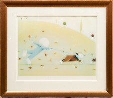 DOUG HYDE 'CATCH ME IF YOU CAN' LARGE LIMITED EDITION DOG PRINT 223/495, SIGNED