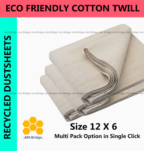Cotton twill dust sheets - cotton,