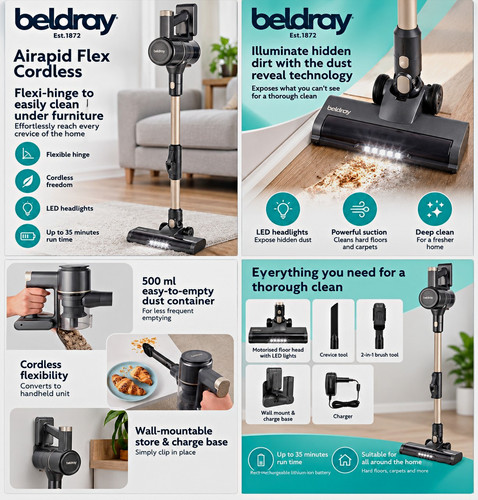 Beldray airapid flex cordless - airapid,