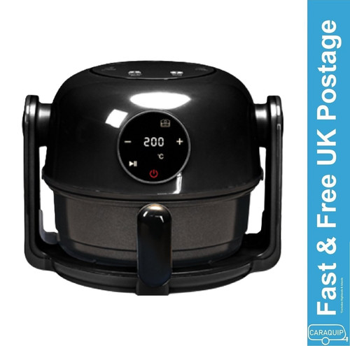 Black 800w air fryer hob - black,