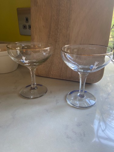 Babycham glasses with - babycham,