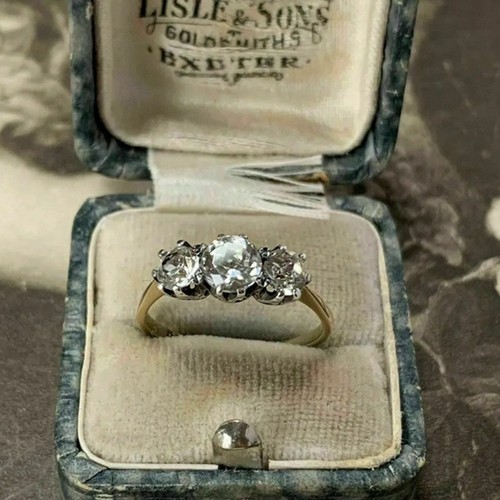 Three stone engagement ring - three-stone,