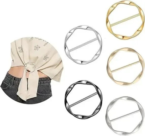 5pcs metal scarf ring - scarf,
