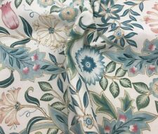 William Morris Wilhelmina Ivory Floral Patterned Curtain Fabric, Material 