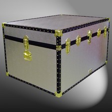 ABS EDGE ALLOY ALUMINIUM STORAGE TRUNK/BOX/SHIPPING/BOARDING SCHOOL/CHEST/CASE