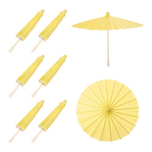 6pcs paper umbrellas - 6pcs, 12"