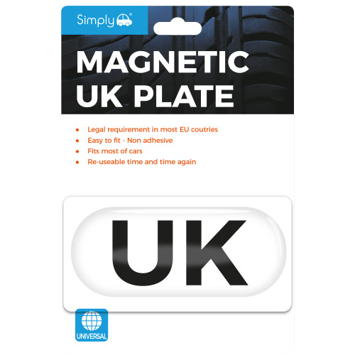 Magnetic reusable car plate - uk,