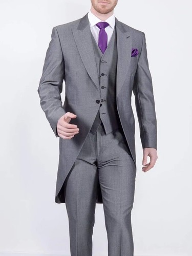 Mens silver grey wedding - silver,