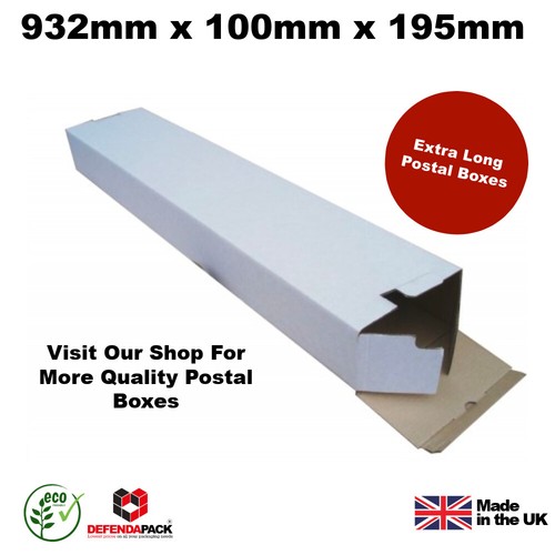 Long white postal boxes - 36",