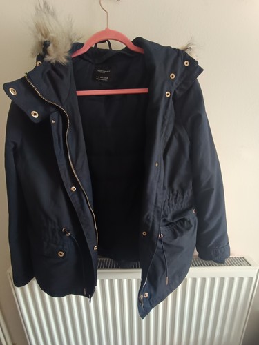 Zara womens navy - navy, parka
