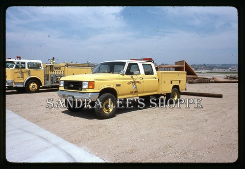 Fire apparatus slide 1990 - fire,