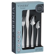 Viners Everyday Purity Stainless Steel 16PC Cutlery Set Giftbox 4 Settings