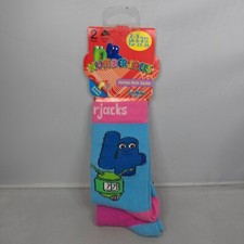 BNWT 2008 Numberjacks - 2 x Pairs of Cotton Rich Socks - Rare Kids 2-3 Years