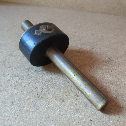Vintage brass ebony mortise - vintage,