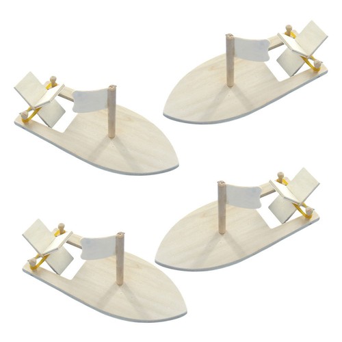 Set wooden diy sailing - set,