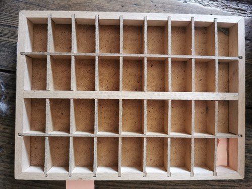 Vintage wooden printers letter - vintage,