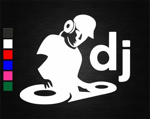 Music sign vinyl decal - dj,