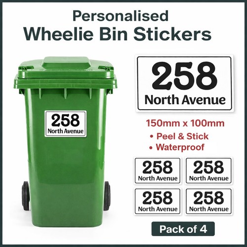 Personalised wheelie bin - x,
