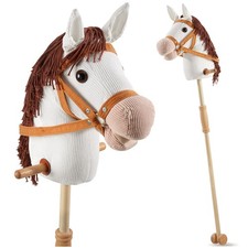 Hobby horse with wooden stick