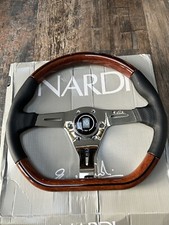 Nardi ND Torino Style Flat Bottom Classic Wooden Steering Wheel